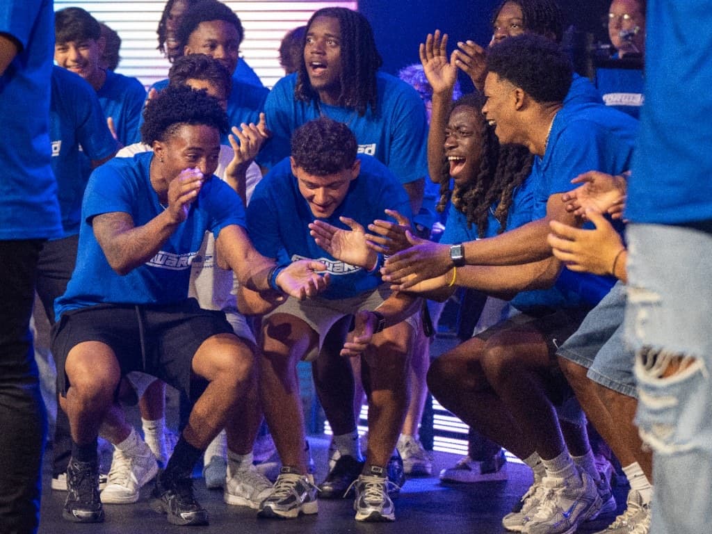 Oaktown young adults celebrating together